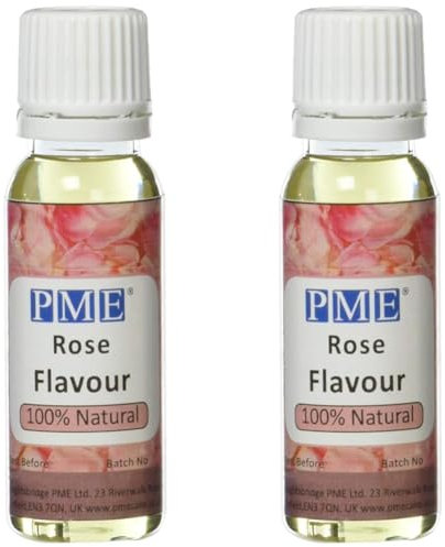 PME 100% natürliches Rosenaroma, 25 ml (Packung mit 2)