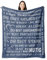 Juratar Geschenke für Frauen Männer, Personalisierte Decke Geburtstagsgeschenk für Frauen, Dankeschön-Geschenke für Freundin Schwester Kollegin, Superweiche Decke aus Flanell (Dunkelgrau)