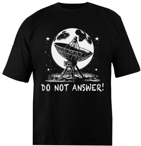 TAMBOOTEE Do Not Answer 3 Body Problem Chemise Baggy Fit Unisexe Noire