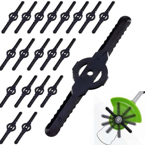 20 Pezzi Lame per Tagliaerba Lame di Ricambio per decespugliatore Lame in Plastica Tosaerba Lame di Ricambio lame di ricambio per tagliaerba Lame in plastica per tagliaerba Lame di ricambio