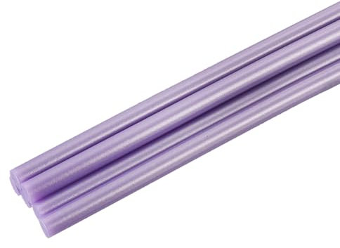 sourcing map Mini Hot Glue Sticks for Glue Gun 0.28-inch x 8-inch Metallic Purple 6pcs