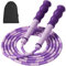 GWAWG 2.8M Corde à Sauter Corde à Sauter à Perles Souple Longueur Réglable Corde à Sauter Poignée Antidérapante Segmentée pour Enfants et Adultes