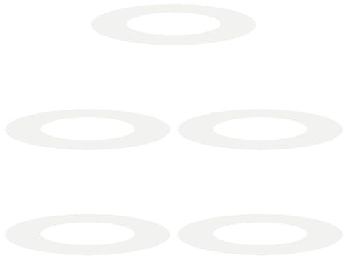 vidaXL Maceta de plástico con Detalles Decorativos de 70 cm en Blanco. Es Duradera, Mate, Interiores y Exteriores. Ideal para terrazas, Jardines y Espacios Minimalistas. También cuen