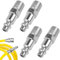 4 PCS Raccord Rapide Air Comprimé,Raccord Air Comprimé,Raccord Pneumatique 1/4,Embout Compresseur Air,Oconique Téfloné pour Air Comprimé,Embout Compresseur,kit de 4 pièces