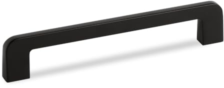 160mm Matt Black Curved Handle