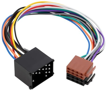 The Lord of the Tools ISO Car Radio Adapter Cable Plug 28cm Wire Length Compatible with BMW E30 E31 E32 E34 E36 E39 E46 E53