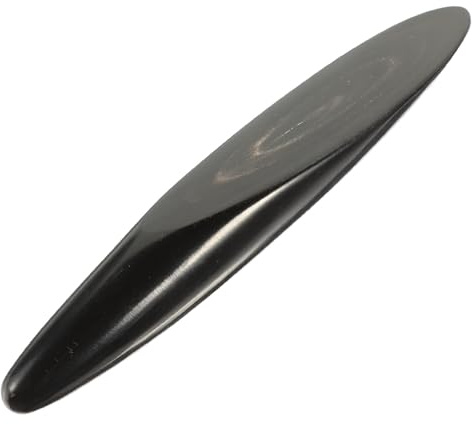 SOIMISS Massagestab Aus Ochsenhorn Kompakt Und Robust Gua Sha Schabebrett Für Gesicht Und Körper Akupressurstift Zur Durchblutungsförderung Vielseitig Für Wellness Und Entspannung