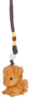ORFOFE Thuja Anhänger Handgeschnitzte Kleine Tierfigur Pferdefigur Für Den Innenbereich Dekorationsartikel Mini Pferdefigur Aus Holz Jahr Des Pferdes Miniatur Pferdefiguren Für