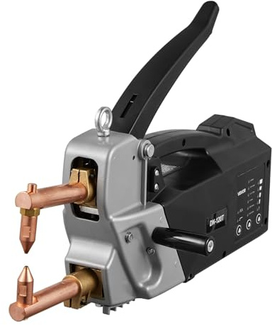 VEVOR Saldatrice a Punti Portatile, Saldatrice a Punti per Lamiera Metallica Spessore 4 mm Capacità di Ingresso di 8,1 KVA per Lamiere Metalliche da 4200 A, Pistola per Saldatura Portatile