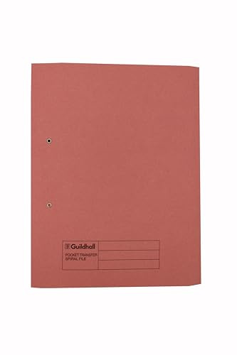 Exacompta 349-PNKZ Guildhall Pocket Spiral File - Pink