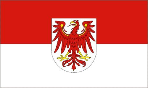 trends4cents BRANDENBURG MIT WAPPEN Fahne, 250 x 150 cm