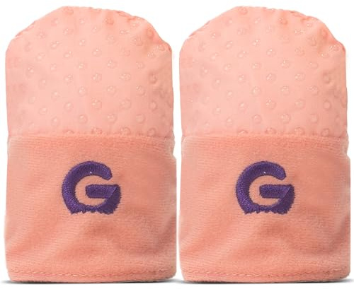 Gummee Baby Anti Scratch Mittens Pink – Soft Newborn Mittens to Prevent Scratching, Gentle Cotton Baby Gloves, (0–6 Months, BPA Free)