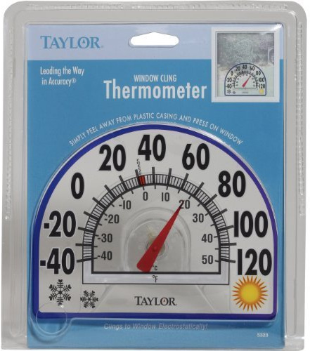 5-1/2-Inch Window Cling Thermometer