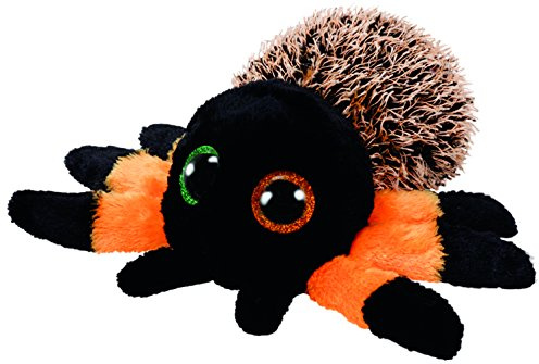 TY 36855 Hairy Spider Plush 15 cm Black/Orange