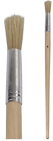 ProDec Round Industrial Fitch Brush No. 10 (13mm diameter) Touch Up | for Precise Paint Application Ideal for Detail Work, Window Frames, Edges, Corners, Narrow Areas with All Types of Paint