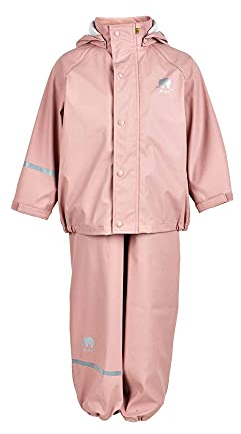 CeLaVi Zweiteiliger Regenanzug in Vielen Farben Giacca Impermeabile, Rosa (Misty Rose 524), 4 (Taglia Unica: 80) Bimba