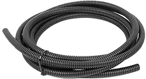 Supmico 10mm Schwarz Kfz Auto Wellrohr Wellschlauch geschlitztes Kabel Schutz Rohr Isolierrohr Kabelschutzrohr