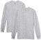 Gildan Men's Heavy Cotton Long Sleeve T-Shirt, Style G5400, 2-Pack, Sport Grey, Medium (Pack of 2)