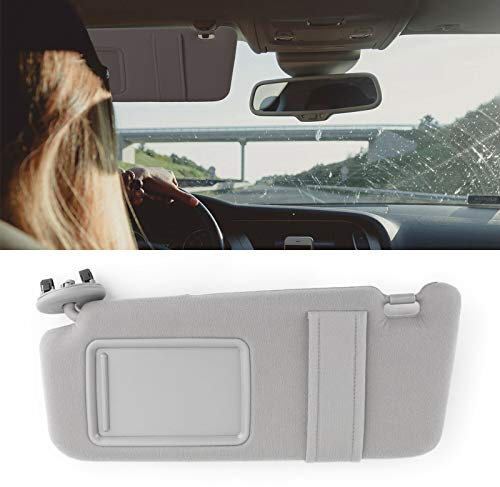 Artudatech Visera solar para coche, ventana delantera gris parasol izquierdo conductor para 2007-2011 TO-YO-TA Camry sin luz de tocador