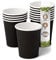 BIOZOYG 50 Stück Kaffeebecher Pappbecher 200ml / 8 oz Ø 80 mm schwarz - Einwegbecher plastikfrei - Becher aus nachhaltiger Forstwirtschaft - Kaffeebecher Einweg