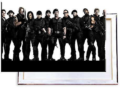 Unified Distribution The Expendables - 120x80 cm Kunstdruck auf Leinwand • erstklassige Druckqualität • Dekoration • Wandbild