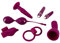 Sweet Smile Couple's Toy Set- Erregendes Sexspielzeug-Set für Paare, 7-teilig, verschiedene Lovetoys für Einsteiger, rot (Beere)