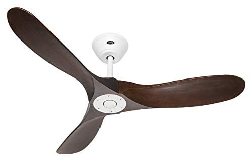 CasaFan ECO GENUINO 122 MW-NB Deckenventilator (Ø x H) 1220mm x 280mm Flügelfarbe: Nussbaum Gehäu