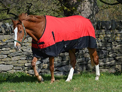 600d Lightweight Waterproof Horse Turnout Rug 100g Fill Standard Neck - 6'3