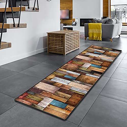 Amazpro Teppiche Flur 90x200cm, Teppichläufer Meterware, Modern rutschfest Waschbar Teppich Flur LäUfer rutschfest für Küche Schlafzimmer Wohnzimmer