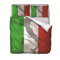 AOUAURO Double Duvet Cover Set Italian flag Bedding Set with Zipper Closure Microfiber Bedding Quilt Cover 2 Pillowcases for Children Kids Teens Adults 200x200cm 3D Printed 3PCS Set