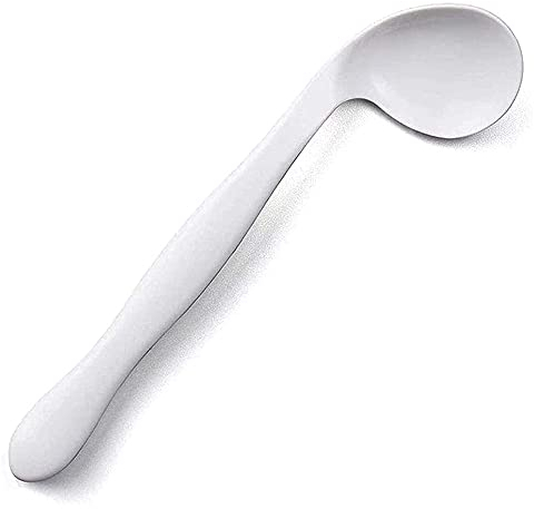 BDXZJ Utensilios de Adaptación para Personas Mayores En Ángulo de La Cuchara por La Artritis Y La Discapacidad de Parkinson Cómodo Pick Up Comer Equipo, Right Left