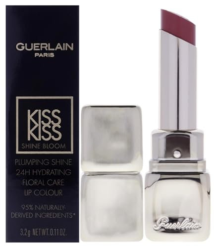 GUERLAIN, KISSKISS SHINE BLOOM lipstick-129 Blossom Kiss, 3,2 g.