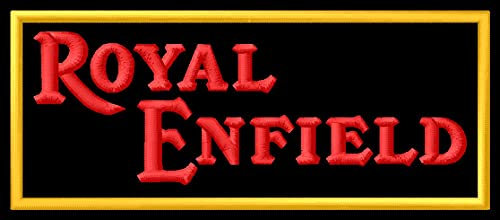 Masterpatch Aufnäher für Fans Royal Enf Patch 535 Bullet Lightning Classic Motorbike Motorrad Parche Bordado Brodé Patch écusson Toppa ricamata