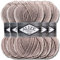Alize 5 x 100g Superlana Maxi Türkische Premium Wolle Baumwolle und Acryl Uni Handstrickgarne | Yarn | Garn | Strickgarn Einfarbig Baby zum Häkeln Stricken Kleidung Schals (Mink | 541)