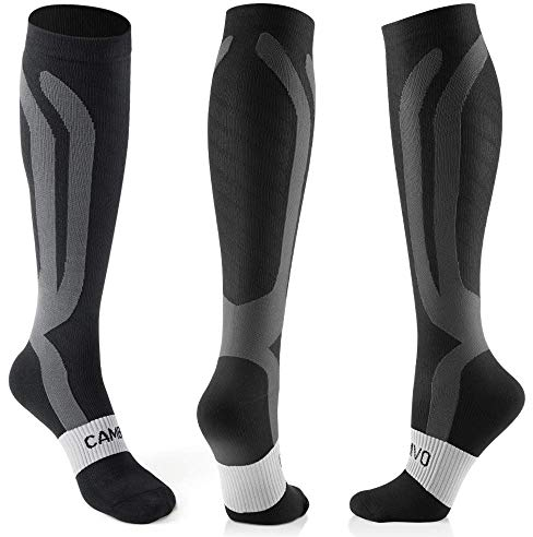 CAMBIVO 3 Paar Kompressionsstrümpfe Damen Herren, Kompressionssocken, Stützstrümpfe, Thrombosestrümpfe, Compression Socks für Erholung, Sport, Laufen, Flug, Reise, Alltag