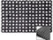 Milosc Rubber Ring Hollow Mat Outdoor Indoor Entrance Floor Mat Safety Mats Kids Playground Garden Grass Safety Mat Anti Fatigue None Slip Doormat Washable Rubber Mat (Pack of 2 40 x 60 cm)
