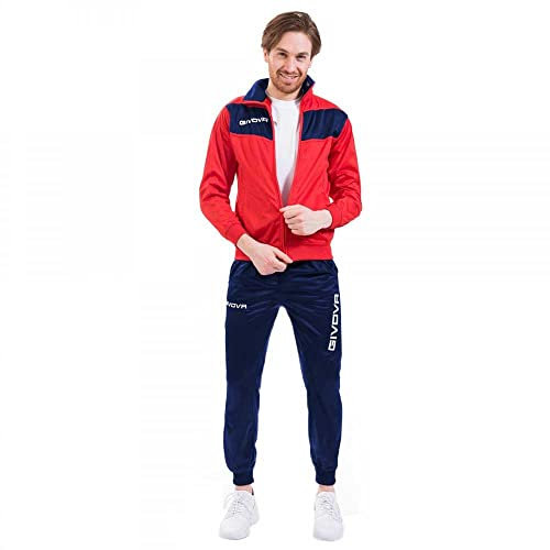 Givova Unisex Survêtement Jogginganzug, Red/Blue, 5XL EU