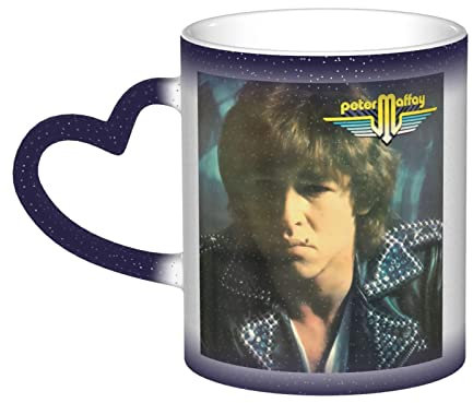 Peter German Maffay Farbwechselnde Tasse im Himmel Keramik-Kaffeetassen Magische wärmeempfindliche Farbwechsel-Kaffeetasse Milchteetasse Geschenke für Familie, Liebhaber, Freunde