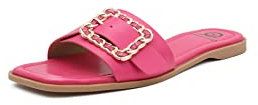 QUEEN HELENA Ciabatte Basse Piatte con Fibbia Casual Estive Donna R238 (Fucsia, Sistema Taglie Calzature EU, Adulto, Donna, Numero, Media, 36)