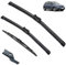 Scheibenwischer vorne und hinten, kompatibel mit Seat Ibiza 6L 2006–2008, Windschutzscheibe, Windschutzscheibe, Fensterbürsten, 21 Zoll + 19 Zoll + 14 Zoll