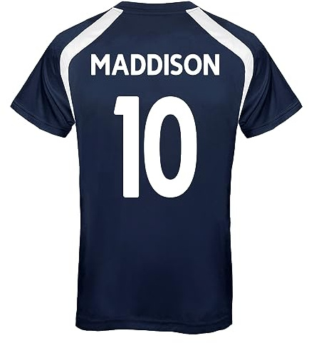 Tottenham Hotspur FC Mens Maddison 10 Poly T-Shirt Navy XXL