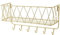 Leisurealeaneag Porte-clé en métal pour courrier de cuisine ou bureau - Crochet mural doré