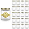 Espirito Rebelde 20 Pots en Verre Carrés pour Épices 100ml avec Couvercle Doré | Bocaux Rangement Cuisine | Épices, Confiture, Yaourt