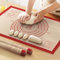 Staruby Silikon Backmatte, Wiederverwendbare Antihaft-Gebäckmatte zum Ausrollen von Teig, Pizzakruste, Kekse, Kuchen, Brot, Schokolade, Gebäck