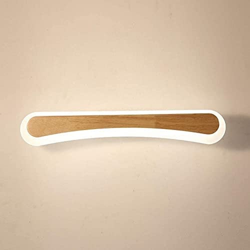 Lampada da specchio Lampada da specchio a LED in legno Lampada da parete dimmerabile Lampada da parete moderna Lampada a LED Compatible with soggiorno, camera da letto, decorazione da comodino Compati