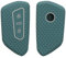kwmobile Accessoire clé de Voiture Compatible avec VW Golf 8 3-Bouton - Coque en Silicone Souple pour Clef de Voiture Arctic Night