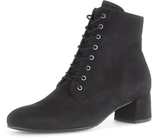 Gabor Damen Schnürstiefeletten, Frauen Stiefeletten,Best Fitting,Kurzstiefel,uebergangsschuhe,uebergangsstiefel,Boots,schwarz,40.5 EU / 7 UK