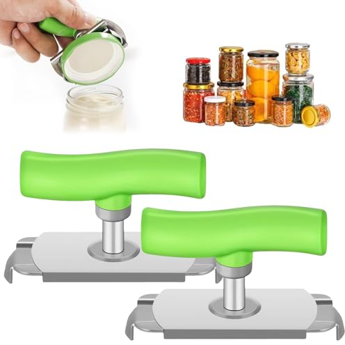 Effortless Arthritis Jar Opener,2 Stück Glasöffner Schraubdeckelöffner,Deckelöffner für Schraubgläser,Dosenöffner Senioren,Dosenöffner Manuell,für Familie,Picknick,Geschäft
