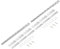 Acepunch Supporto universale per ganci per strisce di tende in PVC, facile da installare, staffe di montaggio di precisione per strisce di vinile in plastica - 270cm AP1450