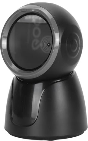 1D 2D QR-Barcode-Scanner, Kabellose Bluetooth 2,4 G Kabelgebundene USB-Verbindung, Omnidirektionaler Freihändiger Automatischer Barcode-Leser-Scanner, für Banken, Lager, Supermarkt